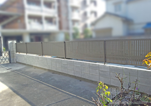 東京都品川区ののフェンス・柵 シャレオR4型フェンス　フリーポールタイプ 施工例