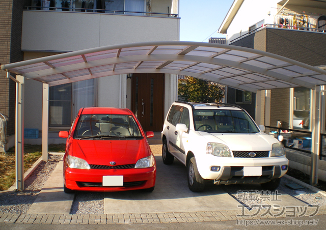 栃木県さくら市ののカーポート レイナツインポートグラン　積雪〜20cm対応 施工例