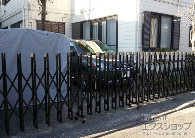 東京都世田谷区ののカーゲート アルシャインII M型 Aタイプ ノンレール 片開き 590S 施工例