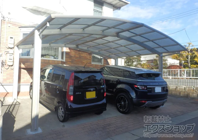 宮城県仙台市のYKKAPのカーポート レイナポートグラン M合掌　積雪～20cm対応 施工例