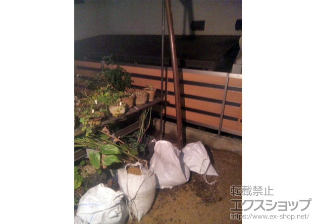 岡山県倉敷市ののフェンス・柵 ジオーナフェンス YP型 マテリアルカラー フリーポールタイプ 施工例