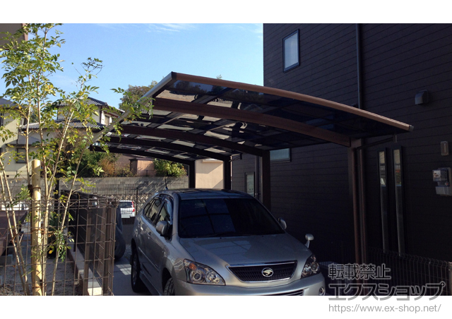 福岡県福岡市ののカーポート プレシオスポート 縦連棟 積雪〜20cm対応 施工例
