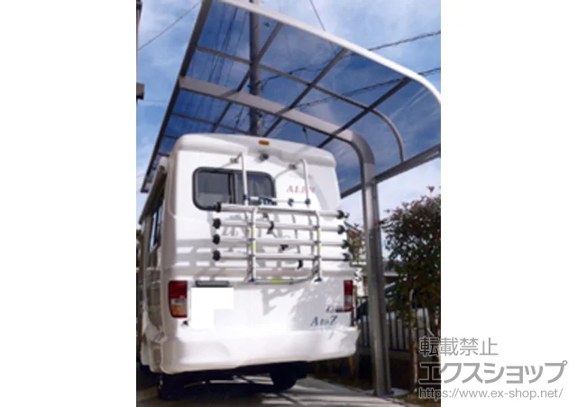 茨城県石岡市のLIXIL リクシル（トステム）のカーポート テールポートシグマIII 積雪～20cm対応 施工例