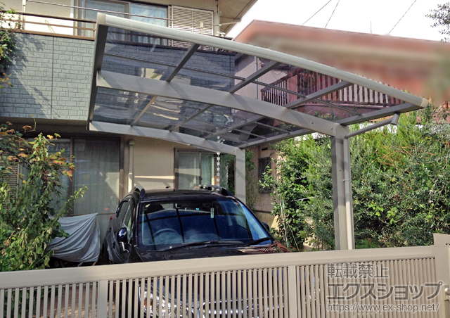 神奈川県横浜市ののカーポート プレシオスポート 積雪〜20cm対応 施工例