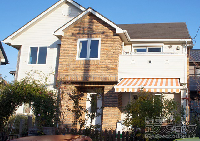 愛知県みよし市のLIXIL リクシル（トステム）のオーニング・日よけ 彩鳥L型 フリルタイプ 電動タイプ 施工例