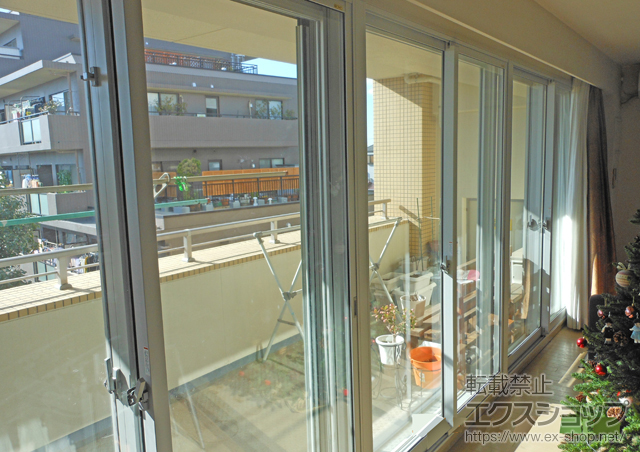 神奈川県川崎市のの二重窓（内窓） インプラス ダストバリア 引違い窓 2枚建 施工例