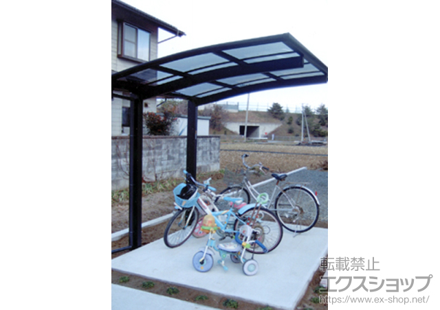 長野県長野市ののサイクルポート・駐輪場 プレシオスポート ミニ 積雪〜20cm対応 施工例