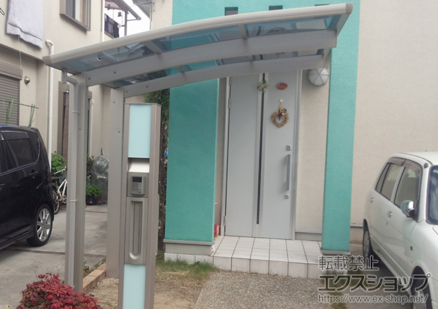 兵庫県川西市ののサイクルポート・駐輪場 プレシオスポート ミニ 積雪〜20cm対応 施工例