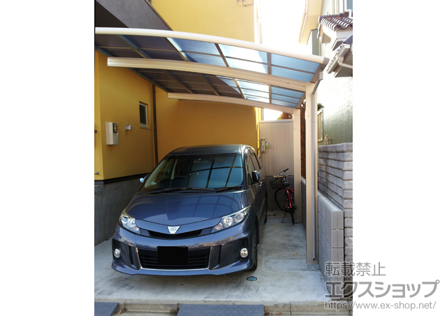 茨城県龍ケ崎市ののカーポート レイナポートグラン　積雪〜20cm対応 施工例