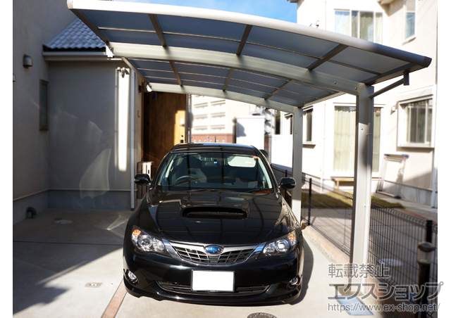 東京都町田市ののカーポート レイナポートグラン　積雪〜20cm対応＋レイナポートグラン用 着脱式サポート2本入 施工例