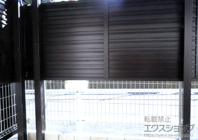 神奈川県横浜市ののフェンス・柵 カムフィＸ6型 フリー支柱多段施工 施工例