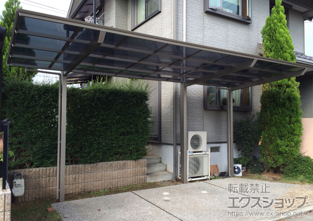 大阪府堺市ののカーポート アーキフィット 延長 積雪〜20cm対応 施工例