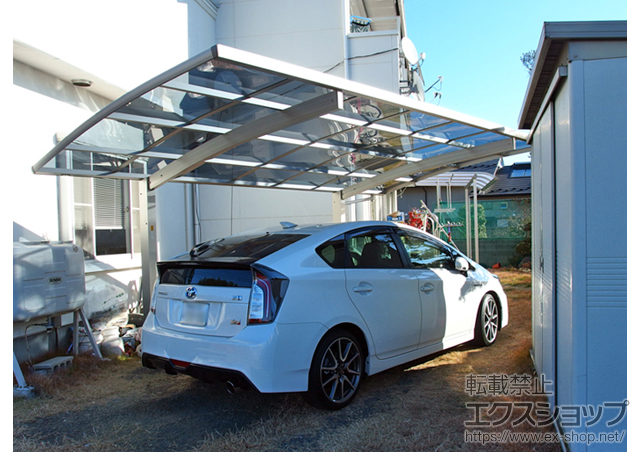 群馬県安中市原市ののカーポート プレシオスポート 積雪〜20cm対応 施工例