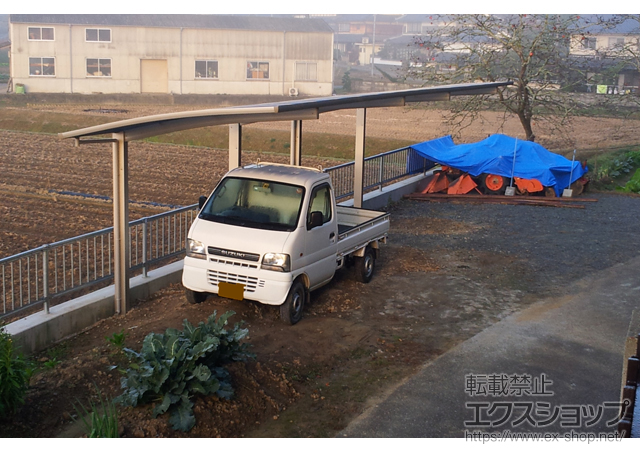 兵庫県加西市ののカーポート プレシオスポート 縦連棟 積雪〜20cm対応 施工例