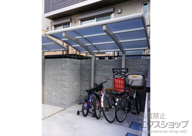 神奈川県川崎市ののサイクルポート・駐輪場 レイナポートグランミニ 積雪〜20cm対応 施工例