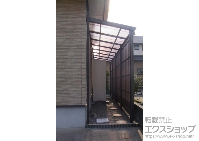 宮崎県宮崎市のLIXIL リクシル（トステム）のテラス囲い・サンルーム フリーヤード　オープンタイプ 積雪〜20cm対応 施工例