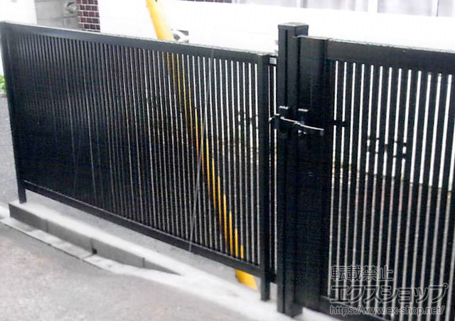 東京都杉並区ののフェンス・柵 シャレオR2型フェンス フリーポールタイプ 施工例