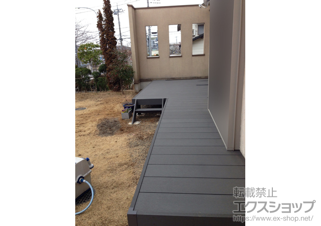 千葉県千葉市ののウッドデッキ リウッドデッキ 200+リウッドステップ5型 Sタイプ(1段) 施工例