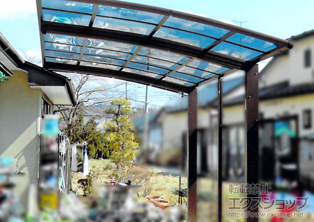 宮城県登米市ののカーポート レイナポートグラン　積雪〜20cm対応+サイドパネル 施工例