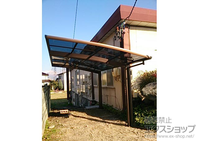 長野県長野市ののカーポート プレシオスポート 積雪〜20cm対応 施工例
