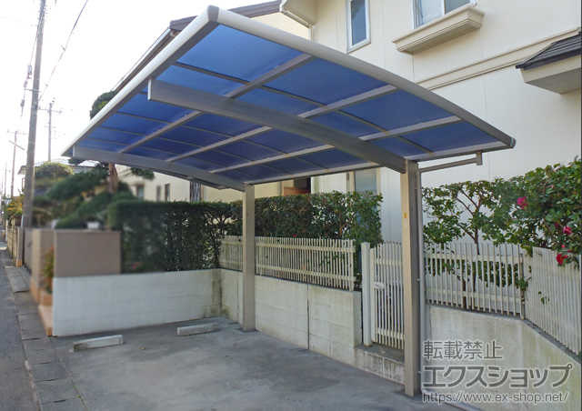 千葉県木更津市ののカーポート レイナポートグラン　積雪〜20cm対応＋屋根ふき材補強部品 1セット 施工例