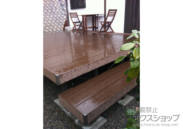 福岡県太宰府市のLIXIL リクシル（トステム）のウッドデッキ リコステージII 施工例