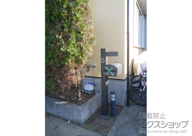 千葉県船橋市のの機能門柱・ポスト アプローチポールアロット1型 施工例