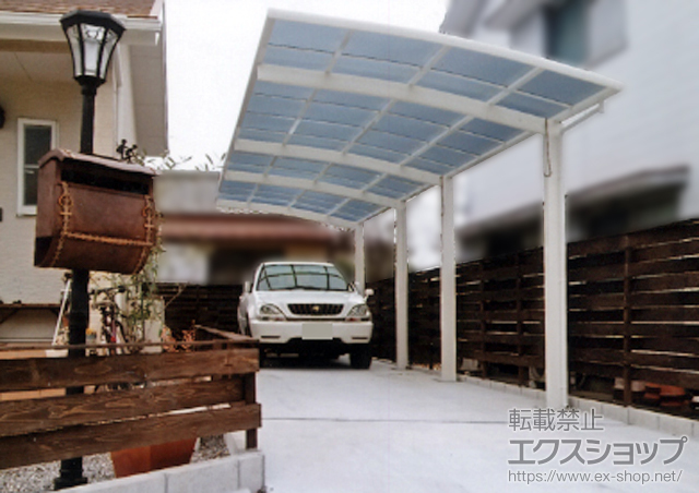 宮崎県日向市ののカーポート レイナポートグラン 縦連棟　積雪〜20cm対応 施工例