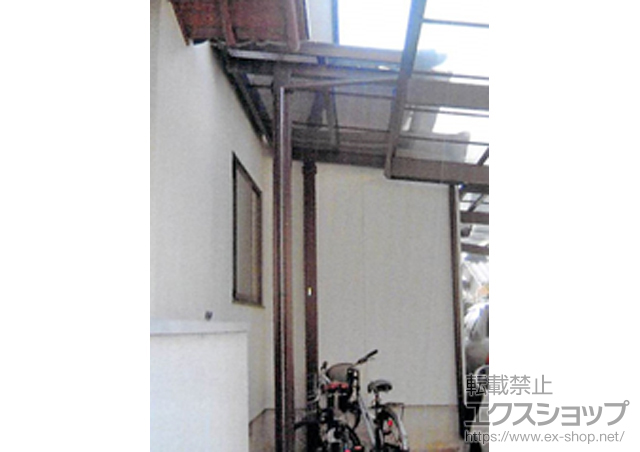 熊本県熊本市ののテラス屋根 セパーネ すき間カバー付き 積雪〜20cm対応 施工例