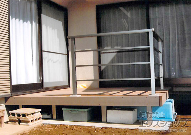 千葉県船橋市のLIXIL リクシル（トステム）のウッドデッキ レストステージ 幕板納まり 施工例