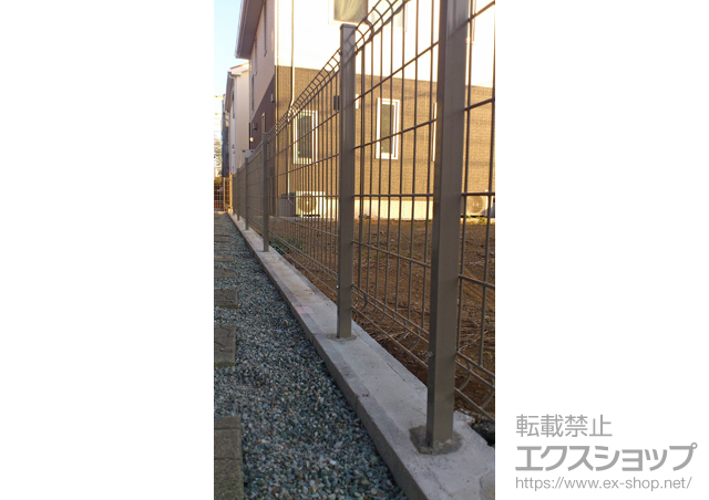 神奈川県厚木市ののフェンス・柵 ハイグリッドフェンスUF8型 フリーポールタイプ 施工例