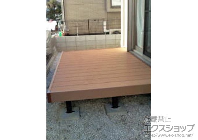 東京都八王子市のLIXIL リクシル（トステム）のウッドデッキ リコステージII 施工例