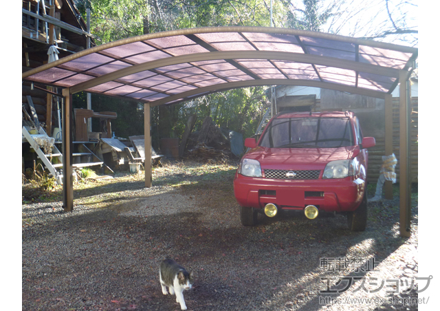 山梨県上野原市ののカーポート レイナツインポートグラン　積雪〜20cm対応 施工例