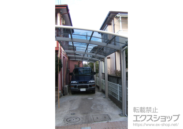 千葉県四街道市ののカーポート レイナポートグラン 縦連棟　積雪〜20cm対応 施工例