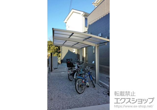 埼玉県入間市ののサイクルポート・駐輪場 レイナポートグランミニ 積雪〜20cm対応 施工例