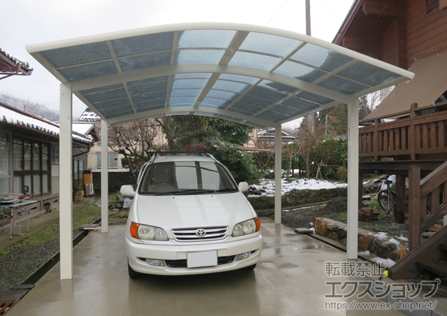 京都府船井郡京丹波町ののカーポート レイナツインポートグラン　積雪〜20cm対応 施工例
