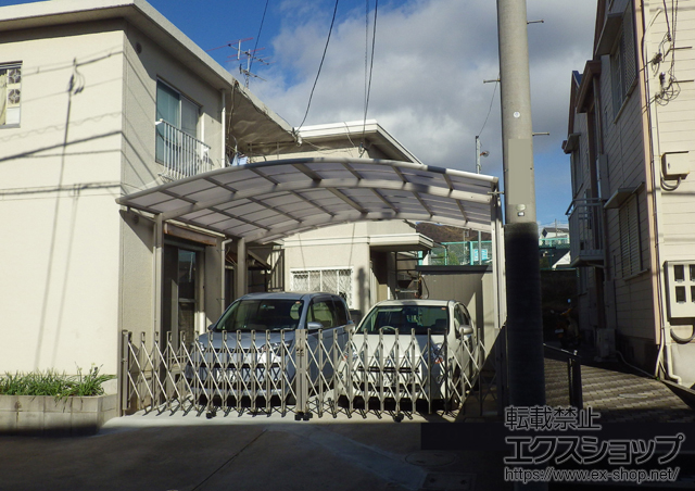 広島県広島市ののカーポート レイナツインポートグラン　積雪〜20cm対応 施工例