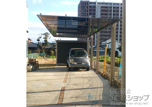 埼玉県八潮市ののカーポート F-1 縦連棟 積雪〜20cm対応 施工例