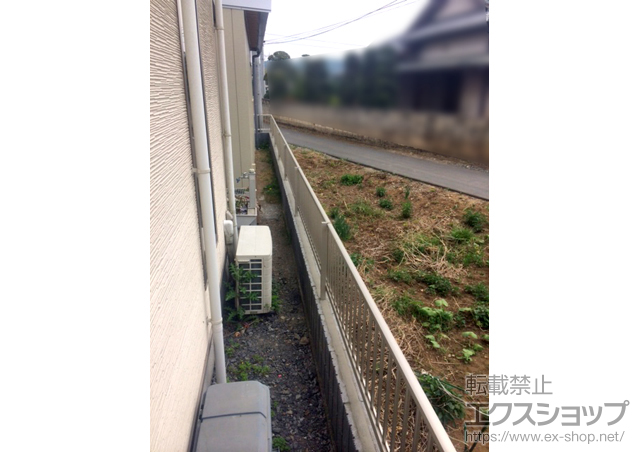 栃木県佐野市ののフェンス・柵 レスティナフェンス22型 自由柱 施工例