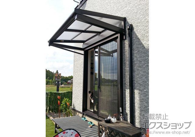 千葉県茂原市ののテラス屋根 ヴェクターテラス F型 ルーフタイプ 単体積雪〜20cm対応 施工例