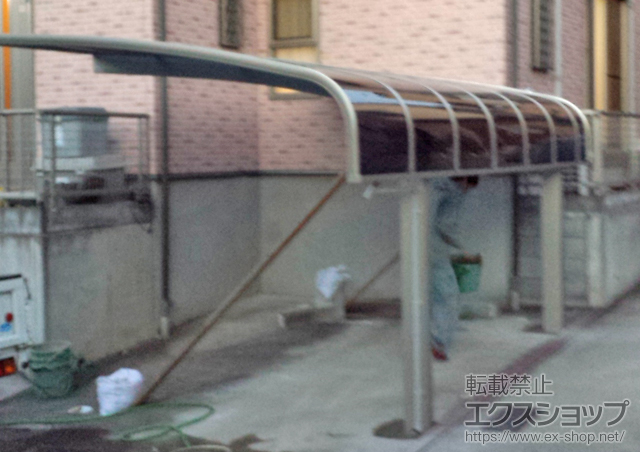 神奈川県横浜市ののカーポート プレシオスポート アルファ 積雪〜20cm対応 施工例