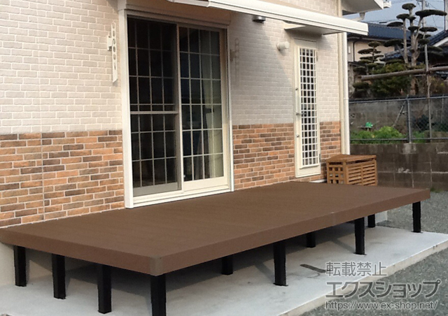 鹿児島県薩摩川内ののウッドデッキ リウッドデッキ 200 施工例