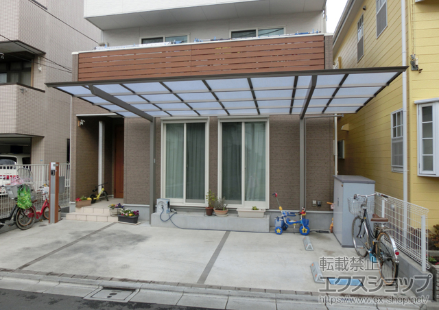 東京都江東区ののサイクルポート・駐輪場 アーキフィット 積雪〜20cm対応 施工例