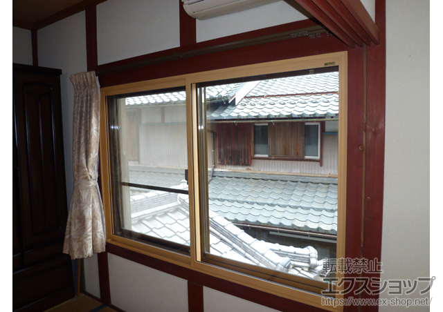 滋賀県彦根市のの二重窓（内窓） インプラス(ダストバリア) 引違い窓2枚建 施工例