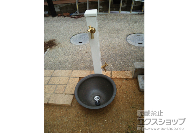大阪府阪南市のの立水栓・ガーデンシンク ファミエンテ 施工例