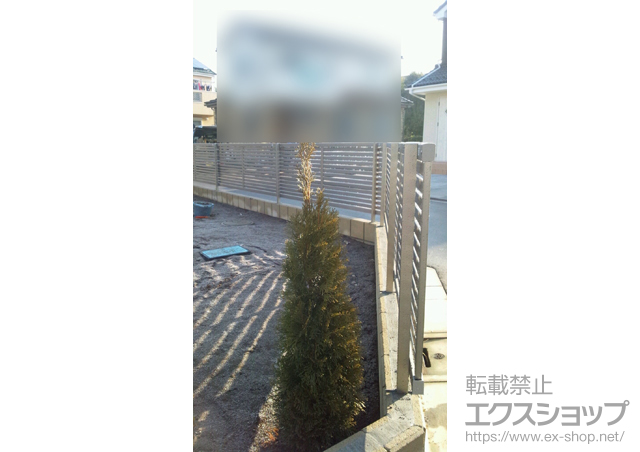 埼玉県川越市ののフェンス・柵 シャレオR3型フェンス フリーポールタイプ 施工例