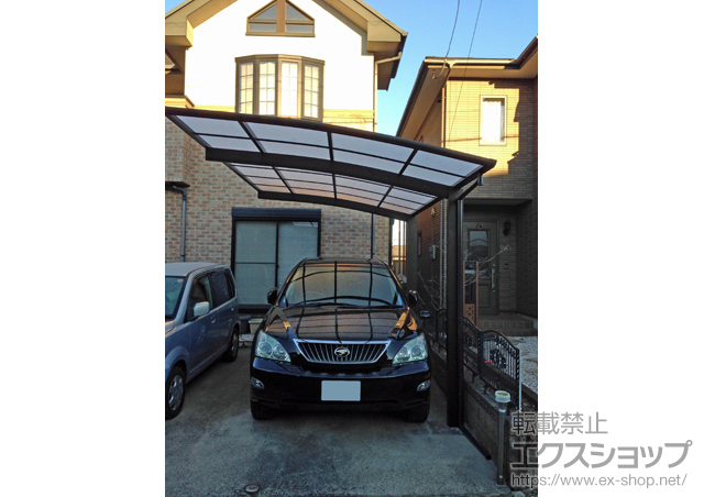 栃木県宇都宮市ののカーポート プレシオスポート 積雪〜20cm対応 施工例