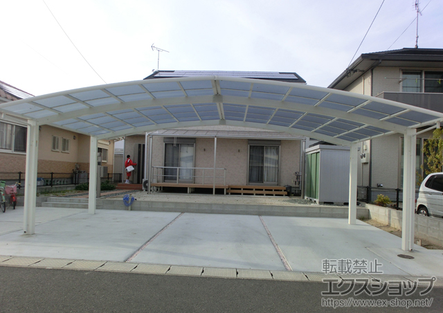 佐賀県佐賀市ののカーポート レイナトリプルポートグラン　積雪〜20cm対応 施工例