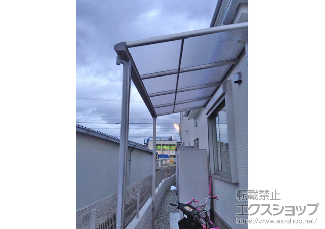 奈良県生駒郡斑鳩町ののテラス屋根 ヴェクターテラス F型 テラスタイプ 単体 積雪〜20cm対応 施工例