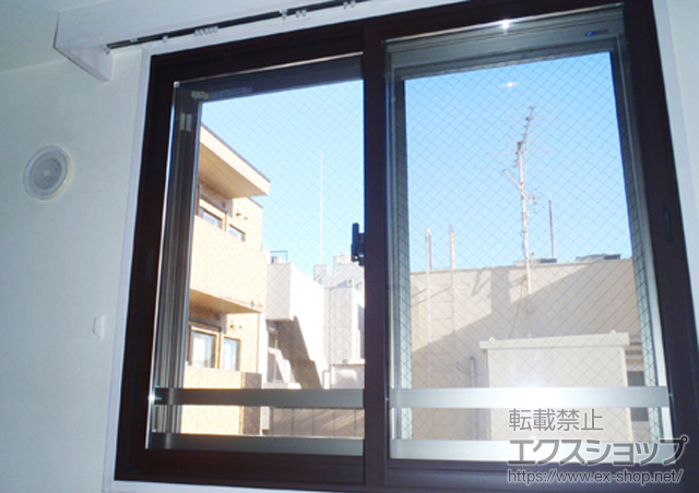 東京都中央区のの二重窓（内窓） インプラス（ダストバリア） 引違い窓2枚建 施工例